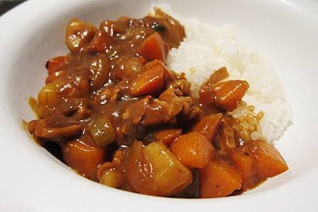 今日の晩食：カレー　甘い味