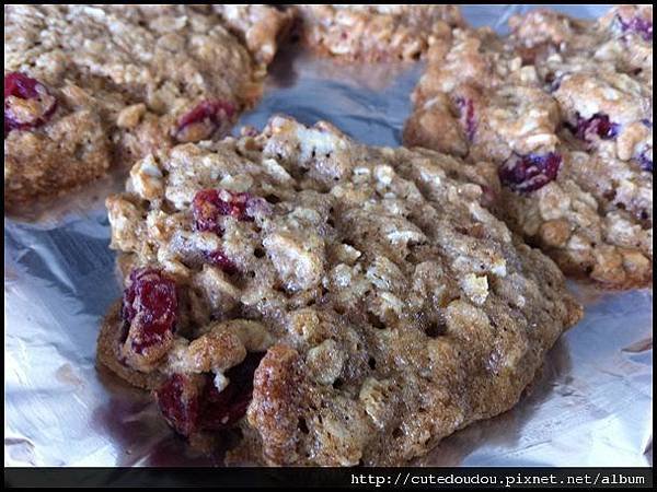 蔓越莓 oatmeal cookies