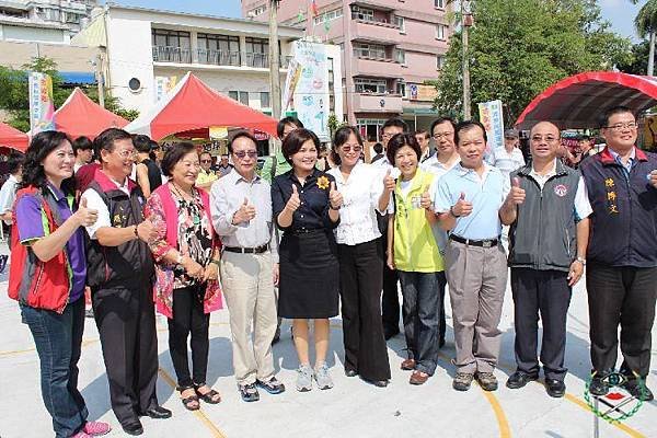 雲林縣各機關首長前來為選手加油打氣合影