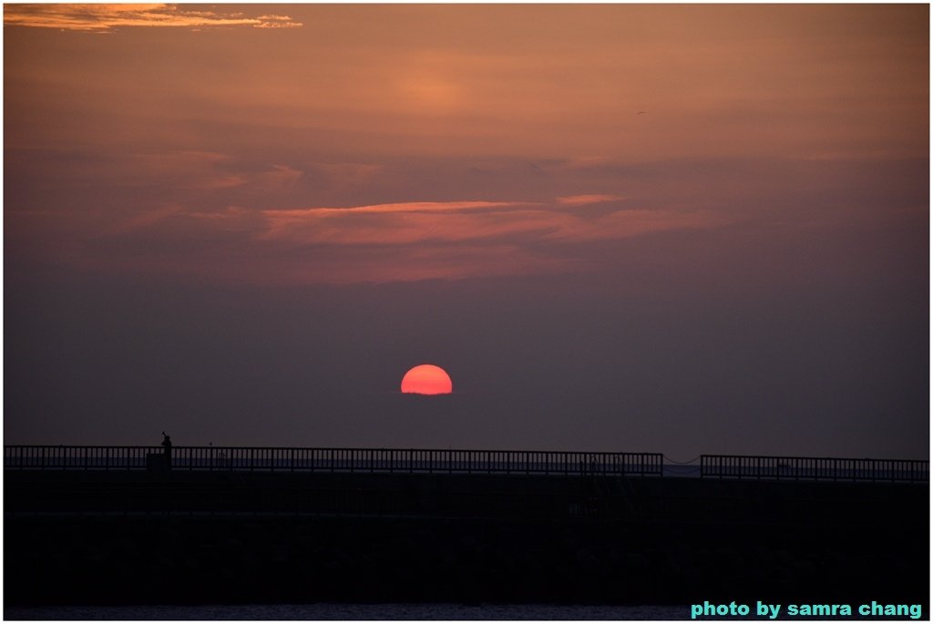 美麗的夕陽~竹圍漁港、虎頭山環保公園