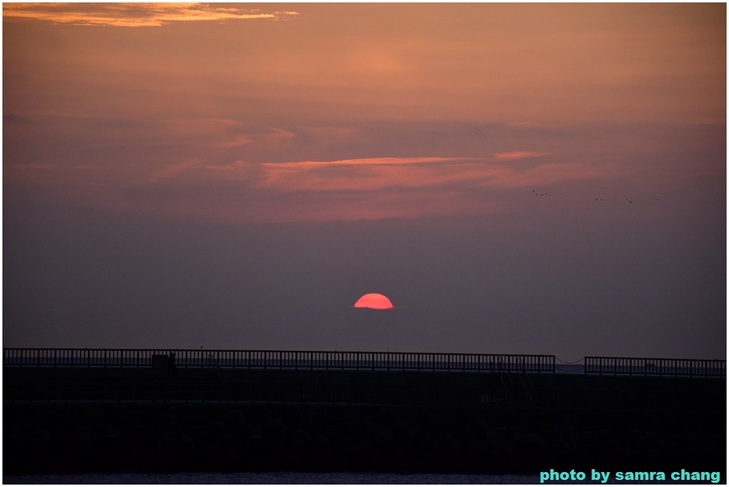 美麗的夕陽~竹圍漁港、虎頭山環保公園