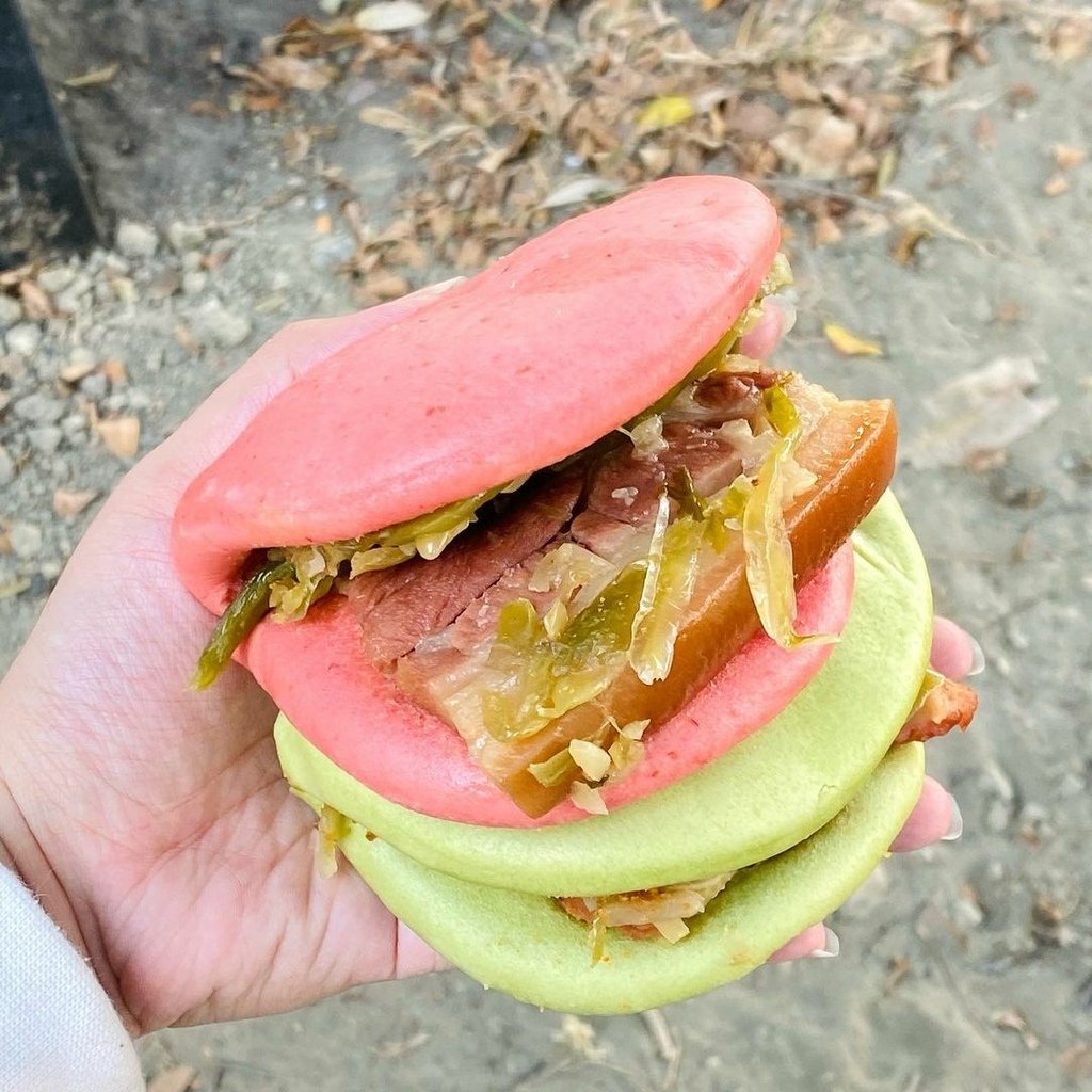 高雄｜鼎新刈包 彩色刈包好看又好吃