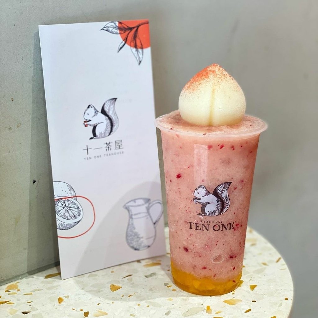 台北｜十一茶屋 夏季蜜桃飲品清爽上市