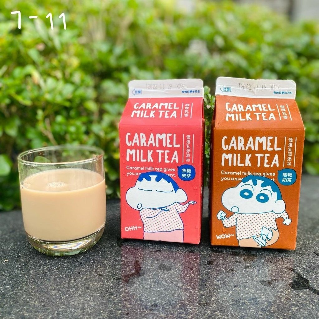 全台｜醇厚乳香 焦糖奶茶 蠟筆小新包裝很可愛