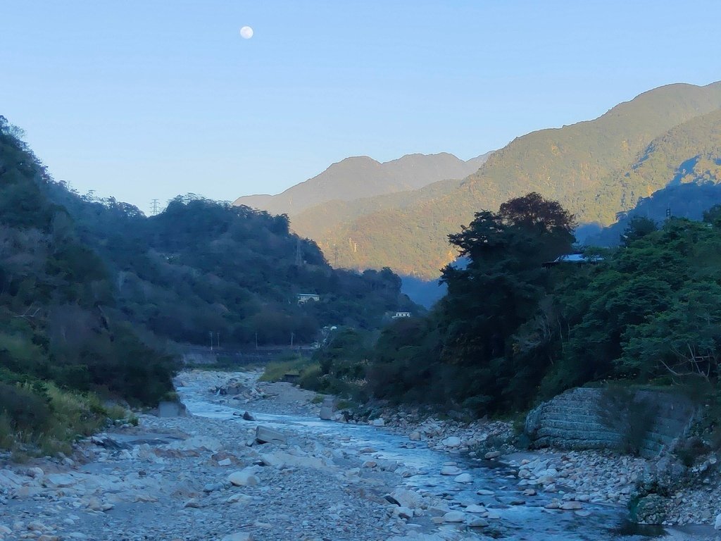 裡冷吊橋大甲溪上游