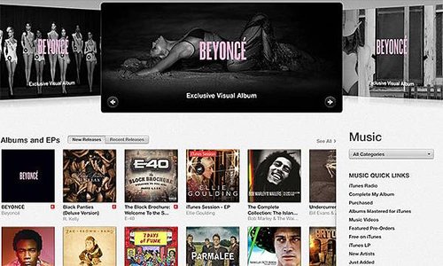 Beyoncé 新專輯突襲 iTunes 攻頂95國排行榜冠軍的行銷新感！