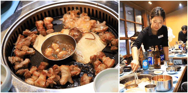 韓國釜山西面美食！味贊王鹽烤肉西面店！帥哥美女代烤好貼心！大