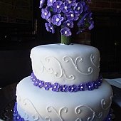 紫色夢幻結婚蛋糕 Purple Fantasy Wedding Cake   