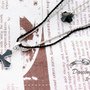 兔子跳舞～♬2010秋季～冷氣質女孩黑色十字架雙層長項鍊