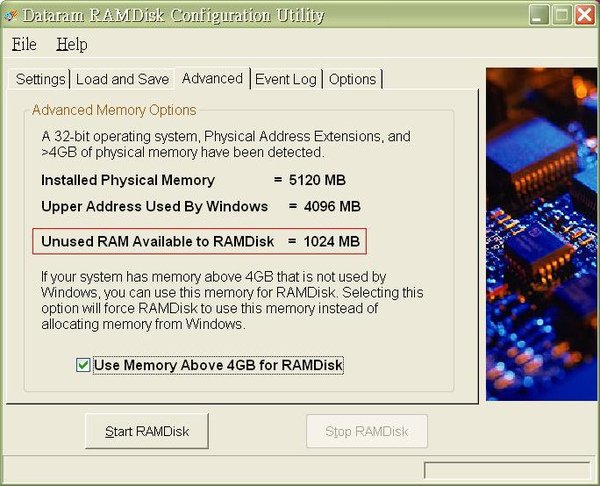 Dataram Ramdisk Drawback