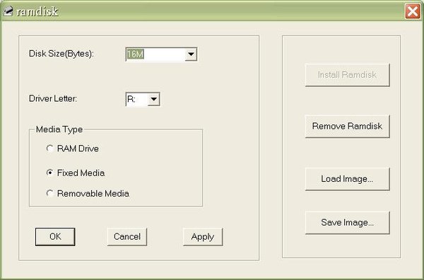 Gavotte Ramdisk GUI