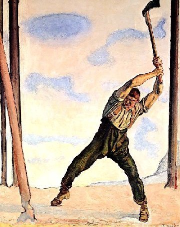 Hodler_Holzfäller