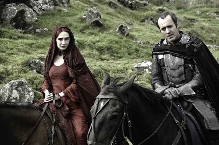 Melisandre and Stannis Baratheon