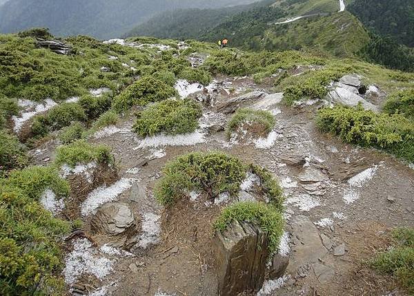 冰雹~合歡山北峰