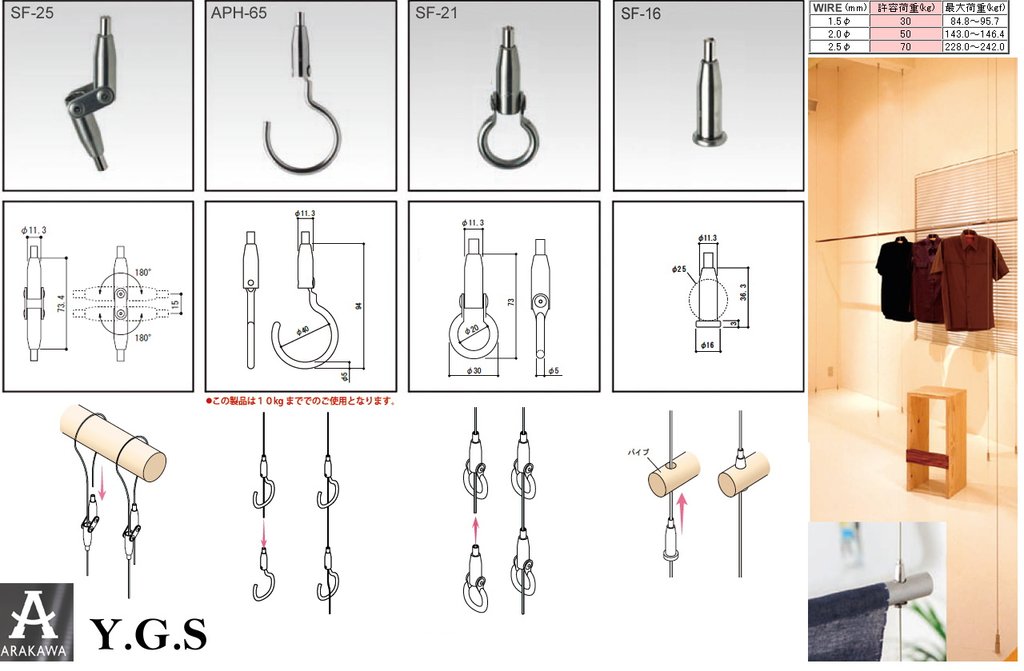 Y.G.S日製鋼索配件-4