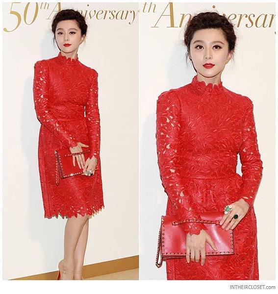 fan-bingbing-valentino-rockstud-studded-flap-clutch-bag-red