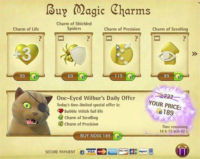 Facebook, Bubble Witch Saga, Shop