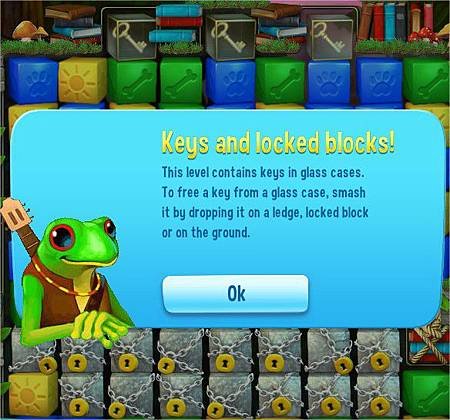 Pet Rescue Saga, key &amp; locked blocks