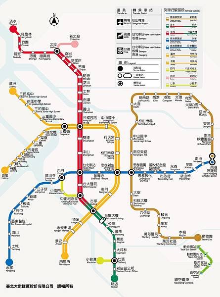 台北捷運圖