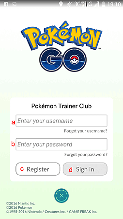 APP, Pokémon GO, 帳號註冊03