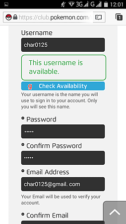 APP, Pokémon GO, 帳號註冊05