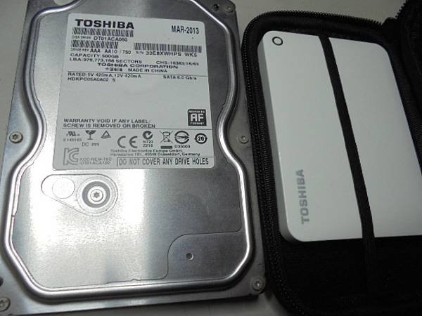 【檔案完整】TOSHIBA東芝500GB～7200轉3.5吋