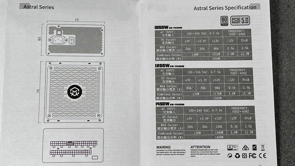 [開箱測試] 80 PLUS 白金認證 + PCIE 5.0