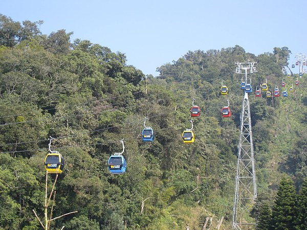 日月潭纜車景觀1