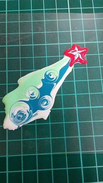 彩繪玻璃貼 流星雨6