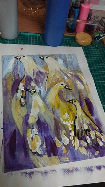 壓克力顏料 L夾 平安鴿7