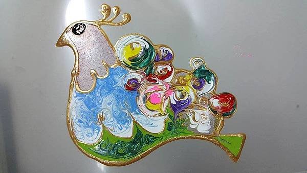 窗貼 玻璃彩繪貼 彩繪隨意貼 不透金鴿子8