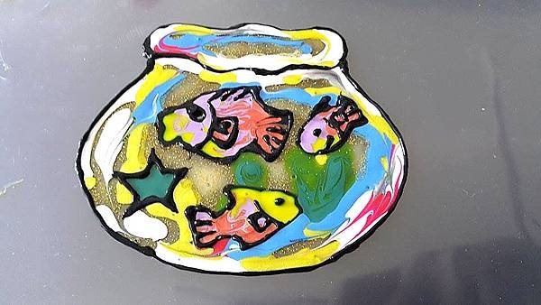 窗貼 玻璃彩繪貼 彩繪隨意貼  魚缸8