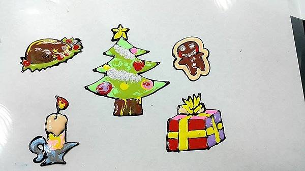 窗貼 玻璃彩繪貼 彩繪隨意貼  聖誕節7