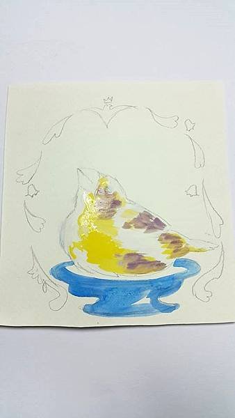 廣告顏料 水彩 壓克力顏料 繪畫 文鳥2