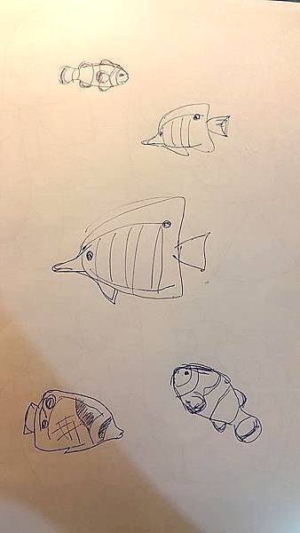 窗貼 玻璃彩繪貼 彩繪隨意貼  熱帶魚