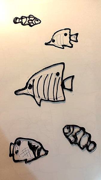 窗貼 玻璃彩繪貼 彩繪隨意貼  熱帶魚2