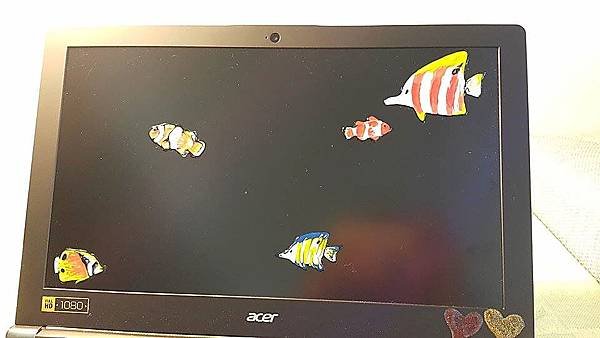 窗貼 玻璃彩繪貼 彩繪隨意貼  熱帶魚6-3
