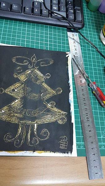 廣告顏料 水彩 壓克力顏料 繪畫 刮畫7