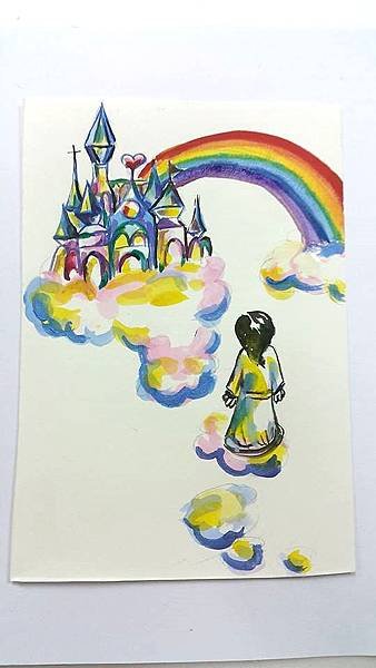 廣告顏料 水彩 壓克力顏料 繪畫 神的國5