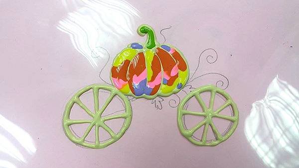 窗貼 玻璃彩繪貼 彩繪隨意貼 南瓜馬車3
