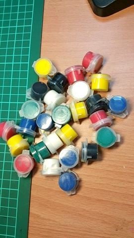 廣告顏料 水彩 壓克力顏料 繪畫 孔雀組合2