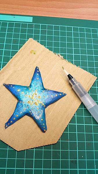 廣告顏料 水彩 壓克力顏料 繪畫 海星紙黏土7