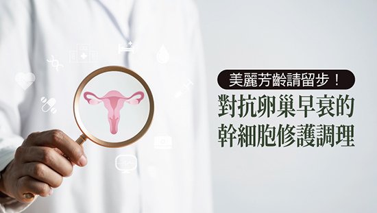 美麗芳齡請留步！對抗卵巢早衰的幹細胞修護調理