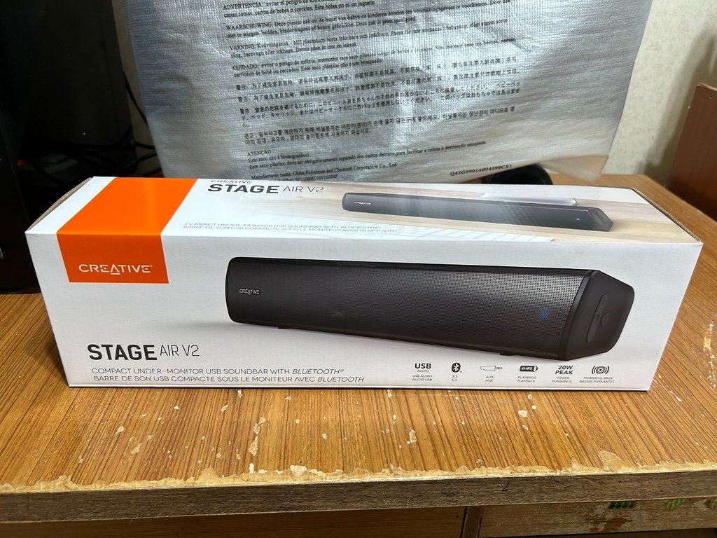 [開箱]creative stage air v2 藍芽音響