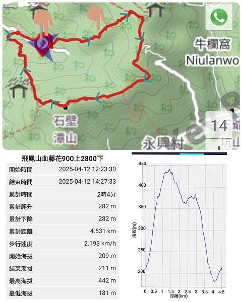 Play - 新竹芎林。飛鳳山血藤花(修心宮900上2800