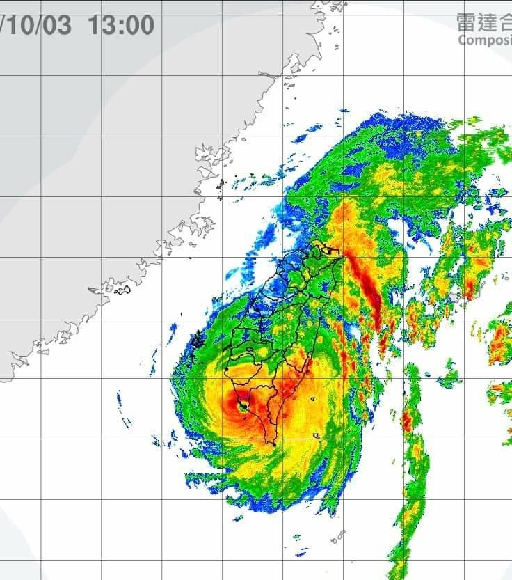 1131001~04歡迎山陀兒颱風蒞臨，特全島一命放假兩天。