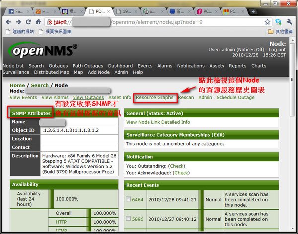 Node with SNMP