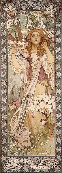 Alfons Mucha, Maud Adams as Joan of Arc, 1909.jpg