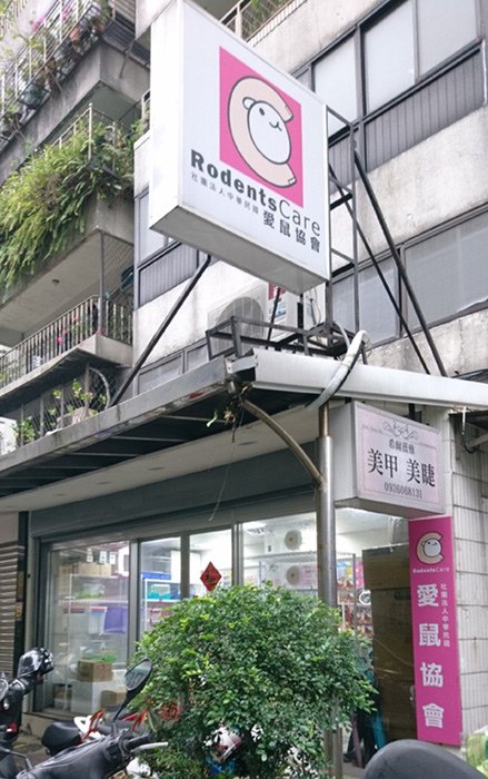 愛鼠協會-門口.JPG - 黃金鼠-小乖&amp;嘟嘟
