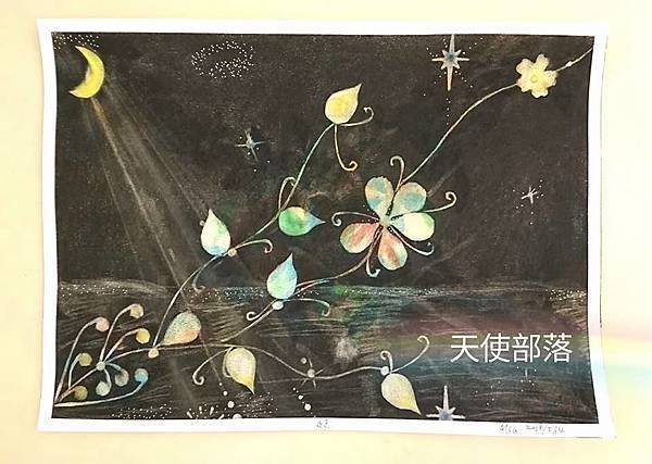 月夜下的世界是豐富的 有很多沈默的朋友陪伴 星光 湖水 花